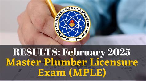 master plumber feb 2024 result|RESULTS: February 2024 Master Plumbers Licensure .